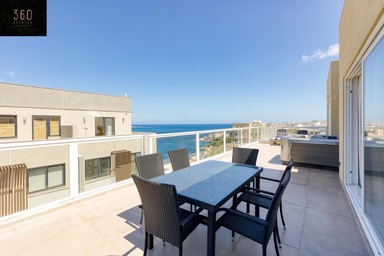 דירות סיינט פול ביי Lux Sea Front Penthouse With Breathtaking Views In St Pauls By 360 Estates מראה חיצוני תמונה